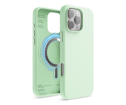 Etui do telefonów Elago Magnetic Silicone do iPhone 16 Pro Max Soft Mint ES16MSSC69PRO-SMT